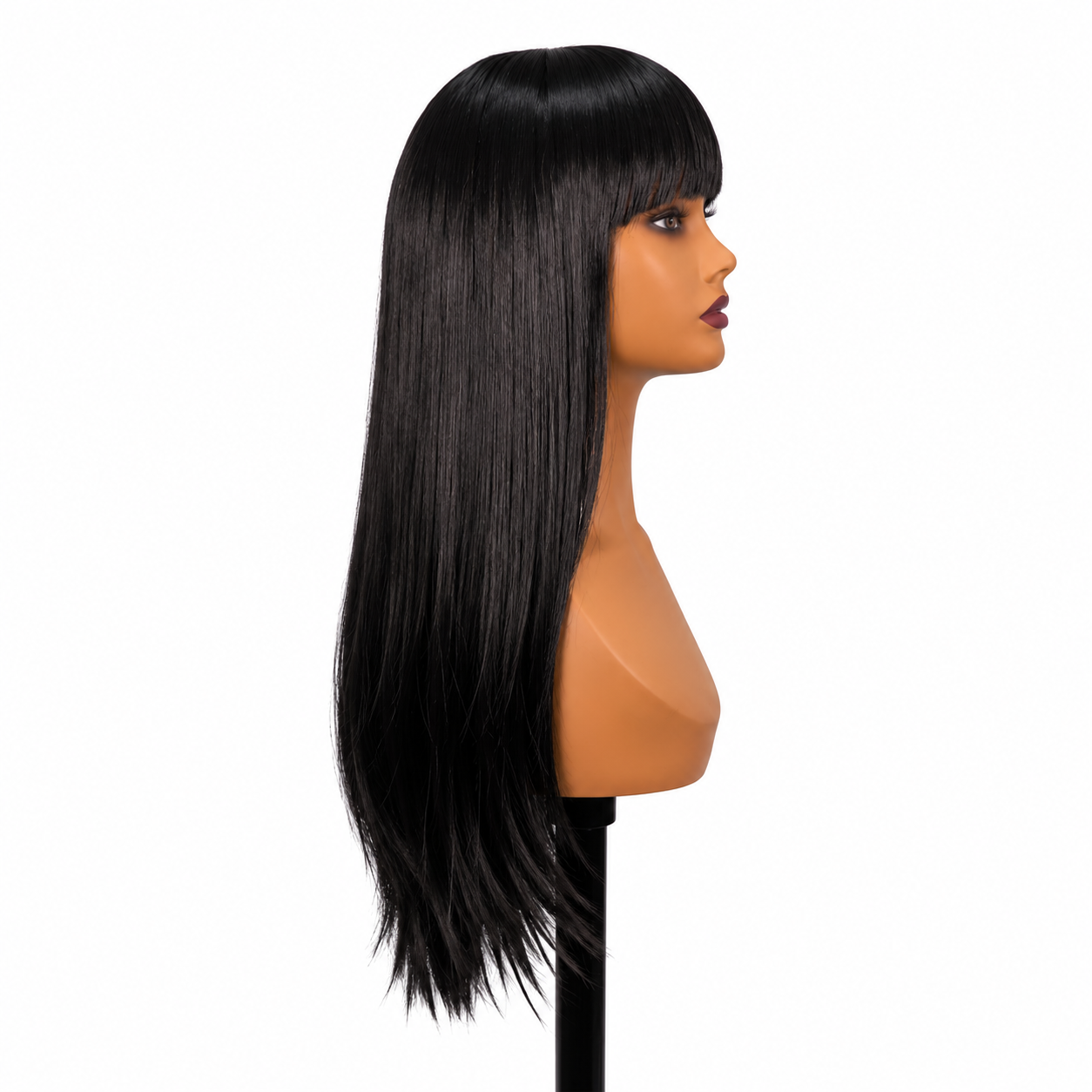 Kamra Collection - Trish Black Bang - 24" Wig
