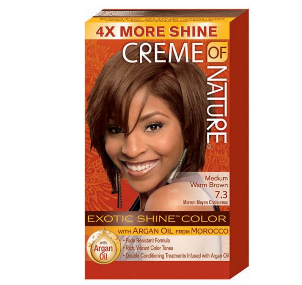 Creme of Nature Exotic Shine - Medium Warm Brown - Pure n Tru Beauty Supply