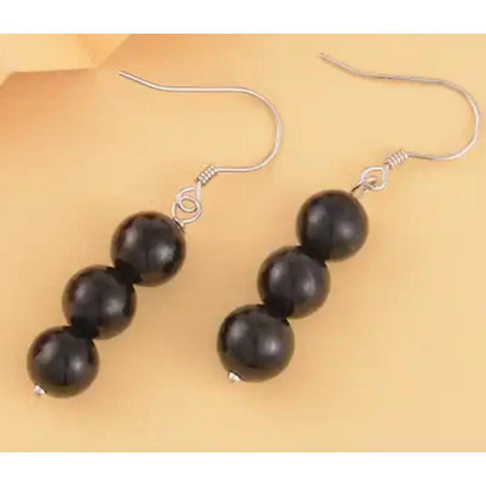 Shungite Bead Earrings - Pure n Tru Beauty Supply