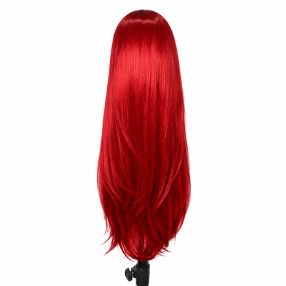 Bone Straight Line - Rebecca Red - Wig
