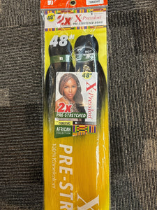 2X X Pression 48" - Pre Stretched Braiding Hair - Pure n Tru Beauty Supply