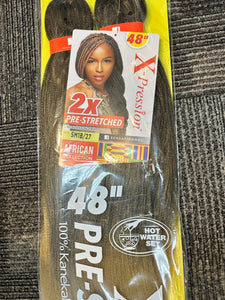 2X X Pression 48" - Pre Stretched Braiding Hair - Pure n Tru Beauty Supply