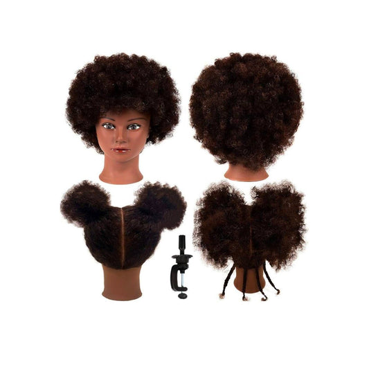 4C Hair Mannequin Head with table holder - Pure n Tru Beauty Supply