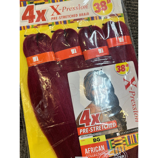 4X X Pression 38" - Pre Stretched Braiding Hair - Pure n Tru Beauty Supply