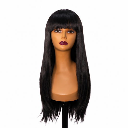 Kamra Collection - Trish Black Bang - 24" Wig