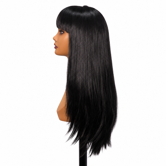 Kamra Collection - Trish Black Bang - 24" Wig