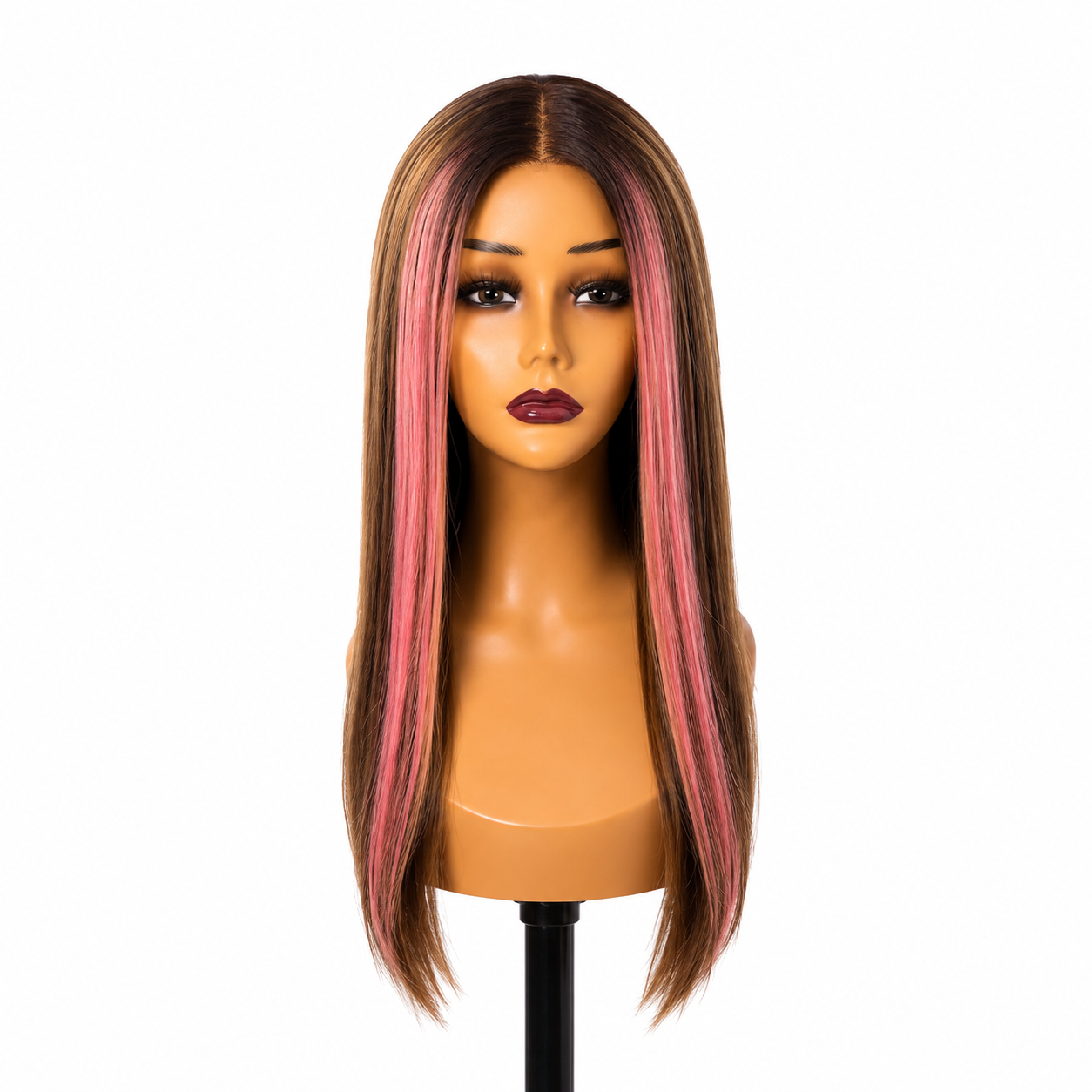Silky Breeze - Piper Pink Stripe Wig