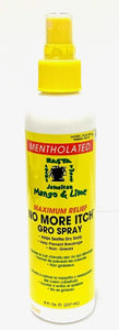 JAMAICAN MANGO & LIME MAXIMUM RELIEF NO MORE ITCH GRO SPRAY MENTHOLATED