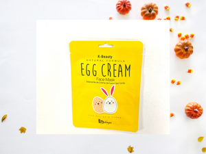 K-Beauty Natural Formula Egg Cream Face Mask - Mascarilla de Crema de hues tip funda