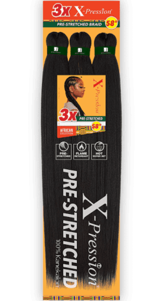 2X X Pression 48" - Pre Stretched Braiding Hair - Pure n Tru Beauty Supply