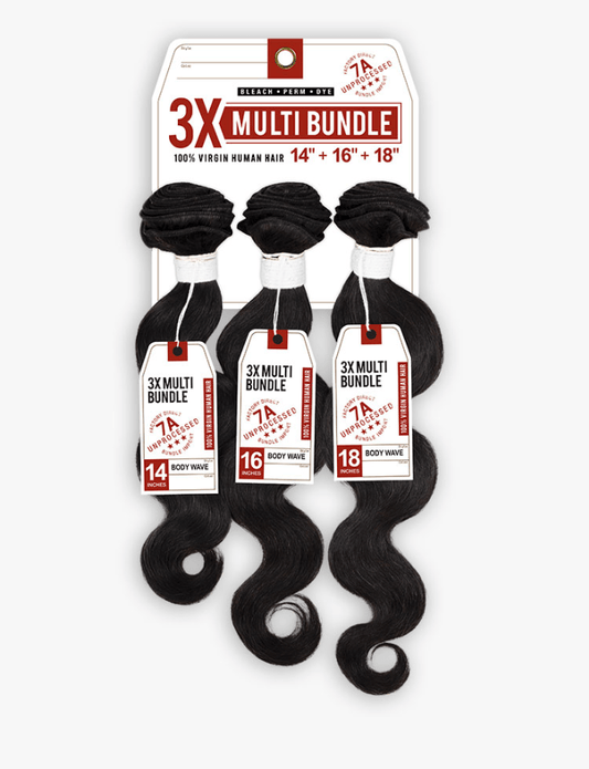 Sensationnel 3X Multi Bundle - Body Wave 100% Virgin Human Hair - Pure n Tru Beauty Supply