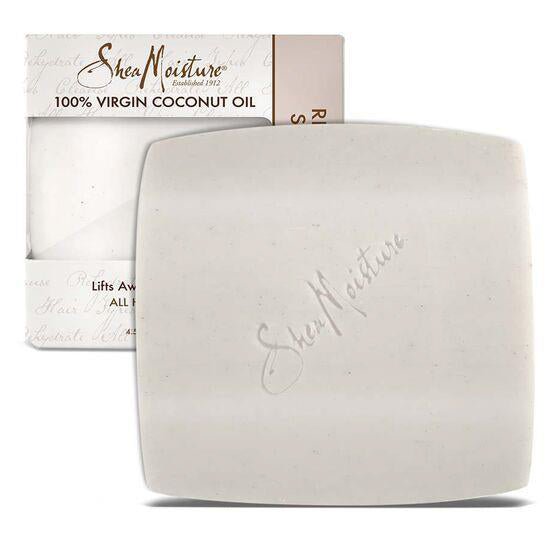 SHEA MOISTURE 100% VIRGIN COCONUT OIL RHASSOUL CLAY SHAMPOO BAR - Pure n Tru Beauty Supply