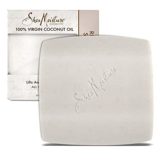 SHEA MOISTURE 100% VIRGIN COCONUT OIL RHASSOUL CLAY SHAMPOO BAR - Pure n Tru Beauty Supply