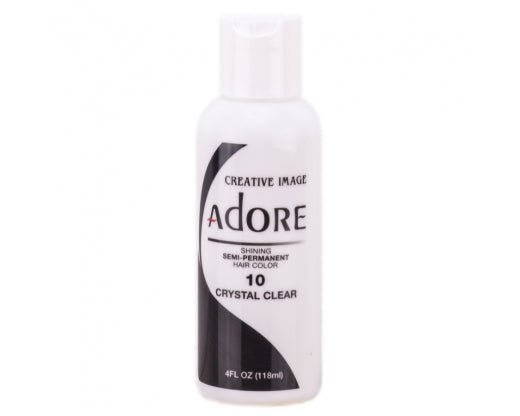 Adore Semi - Permanent Hair Color 10 Crystal Clear 4 oz - Pure n Tru Beauty Supply