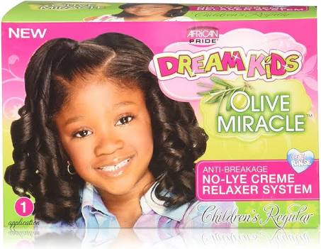 African Pride Dream Kids Olive Miracle No-Lye Relaxer - Regular