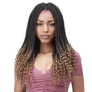 Bobbi Boss Synthetic Crochet Bomba Senegal Twist Curly Tips 18"2X