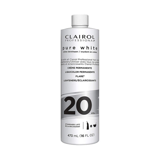 Clairol Professional Pure White 20 Crème Permanente 16 oz - Pure n Tru Beauty Supply