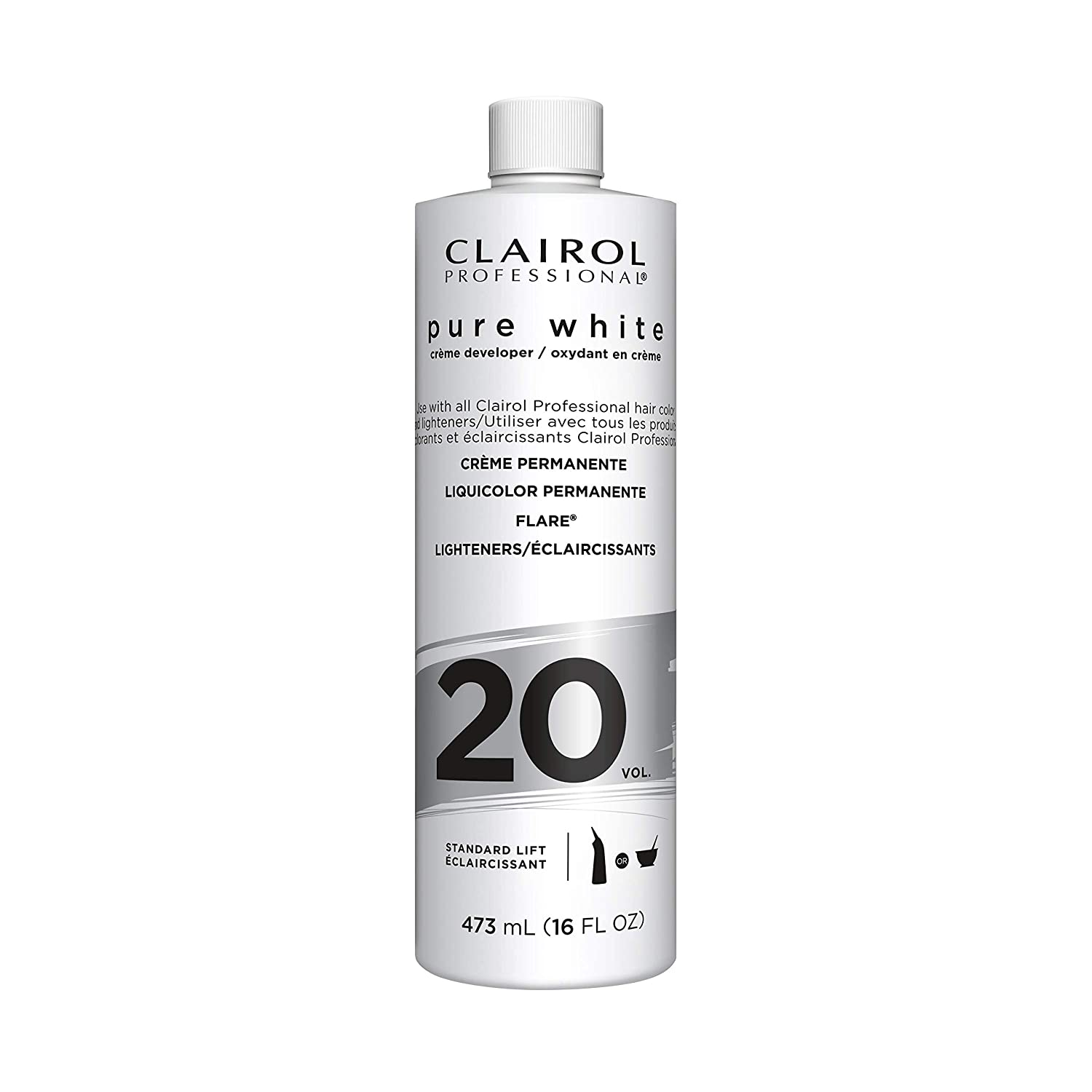 Clairol Professional Pure White 20 Crème Permanente 16 oz