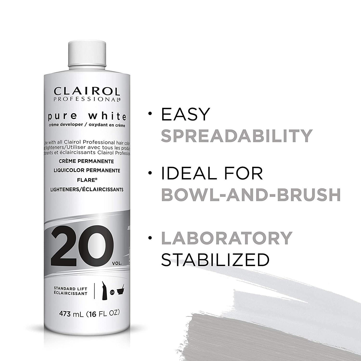 Clairol Professional Pure White 20 Crème Permanente 16 oz