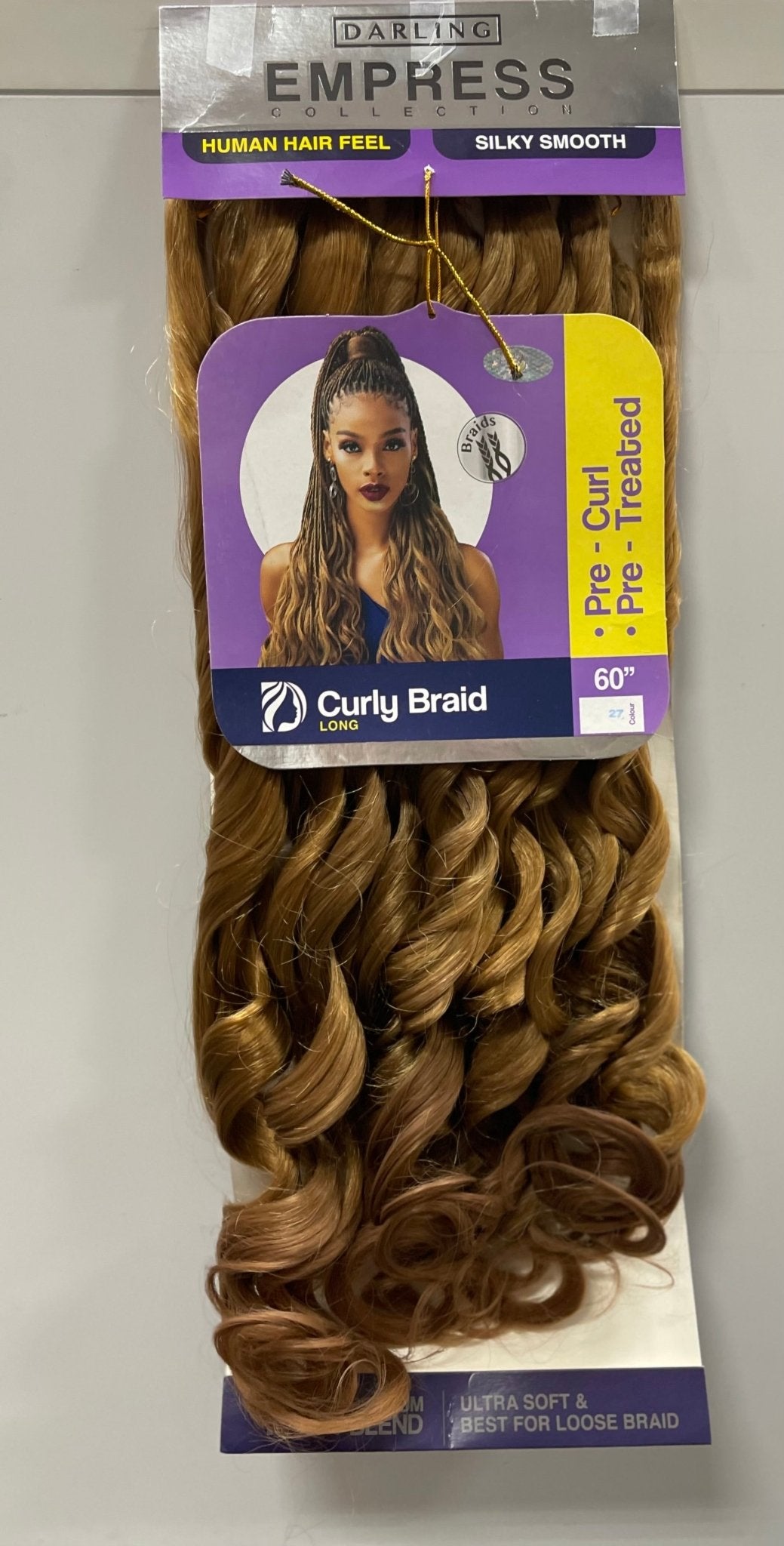 Darling Empress Collection Curly Braid - 6 Pack multi - Pack - 60" - Pure n Tru Beauty Supply