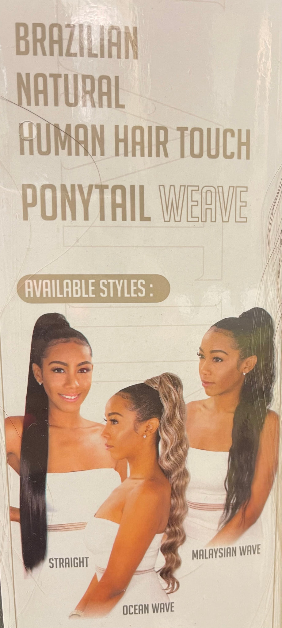 Eve Hair Ponytail Straight Weave Platino 24"