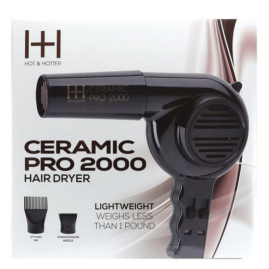 Hot & Hotter Ceramic PRO 2000 Hair Dryer - Pure n Tru Beauty Supply