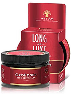 As I Am Long and Luxe GroEdges Edge Control 4 oz