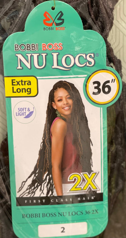 Bobbi Boss Crochet Braids African Roots Braid Collection 2X Nu Locs 36" - Pure n Tru Beauty Supply