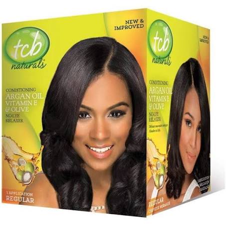 TCB Naturals Argan and Olive Oil No Lye Relaxer Kit - Regular