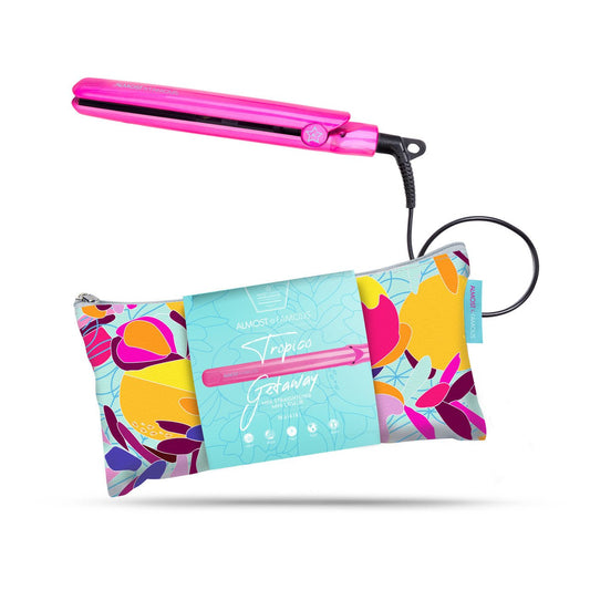 ALMOST FAMOUS 0.5 INCH TROPICO GETAWAY MINI TRAVEL FLAT IRON – WAIKIKI - Pure n Tru Beauty Supply