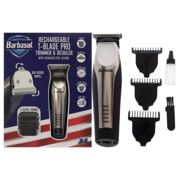 Barbasol Rechargeable T - Blade Pro Trimmer and Detailer - Pure n Tru Beauty Supply
