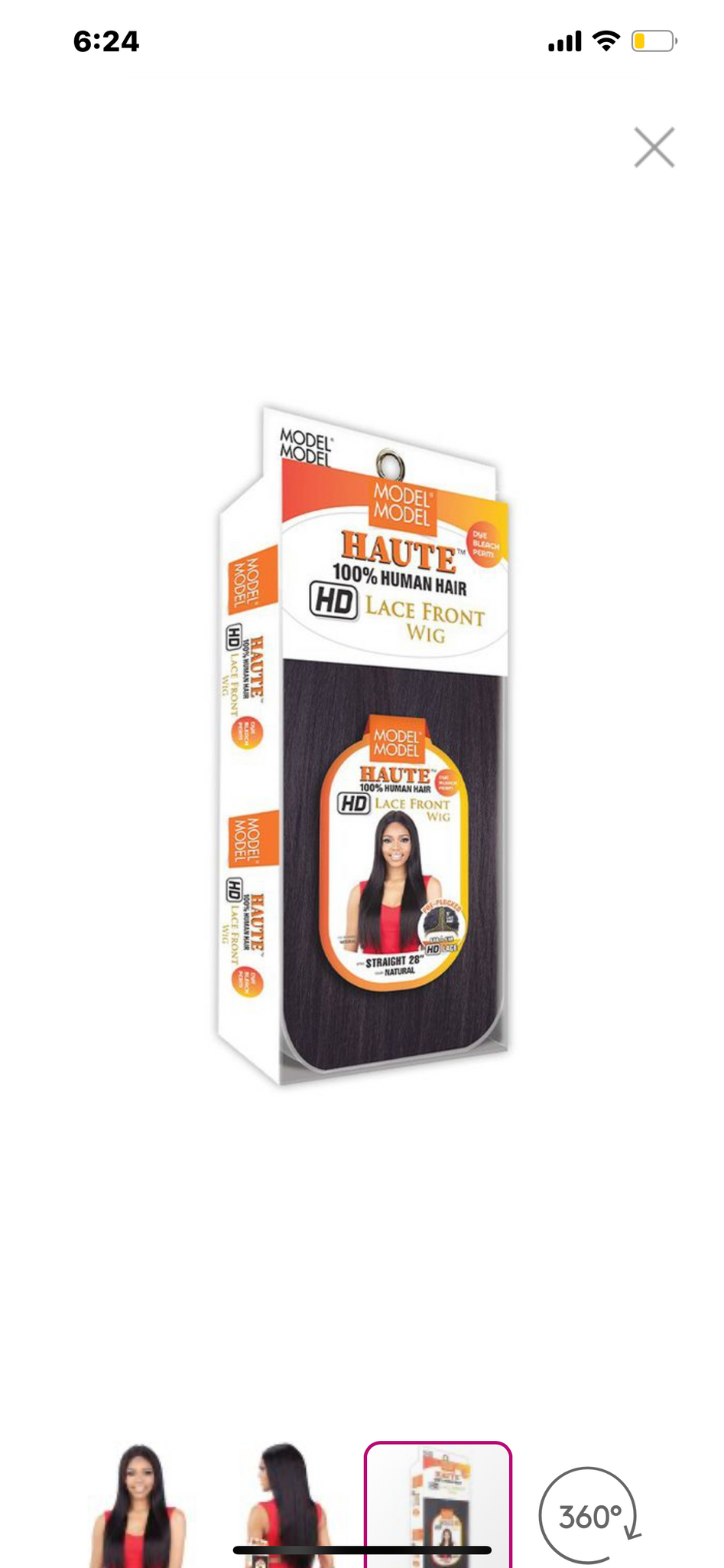 Model Model 28” Haute HD Lace front Wig