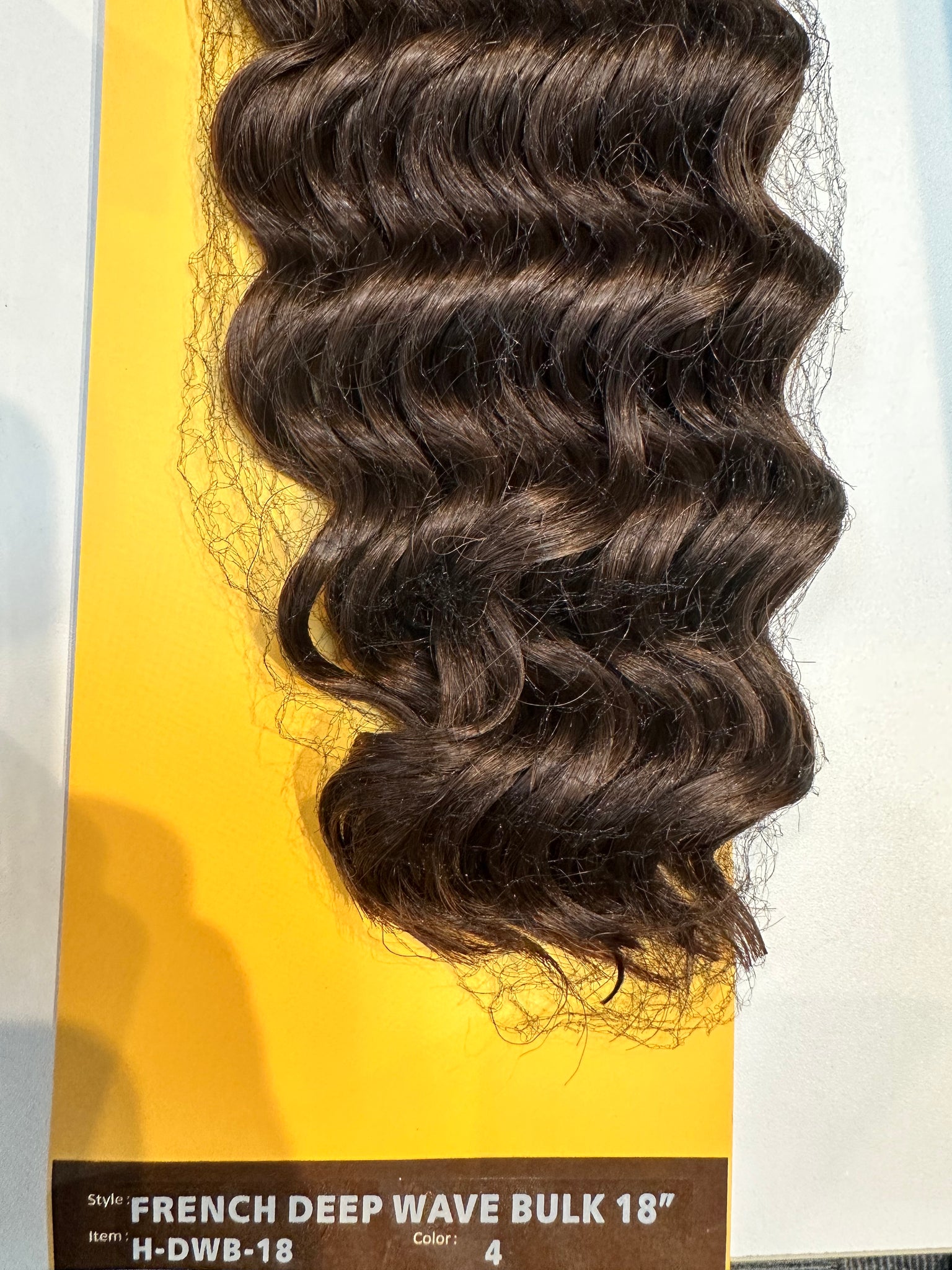 Cleopatra 100% Human Hair Remy Bulk Braiding French Deep Wave 18"