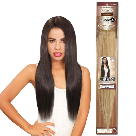 Eve Hair Platino Human Hair Touch Clip - in Extensions 22" - Pure n Tru Beauty Supply