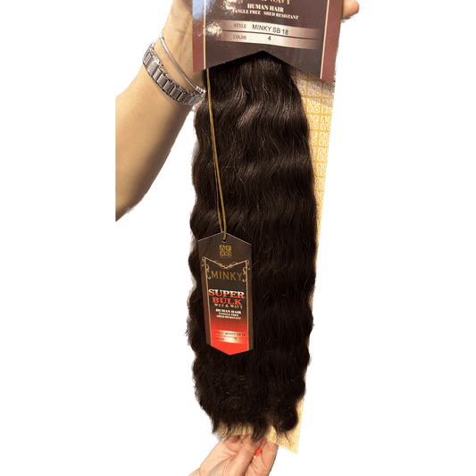Minky Wet and Wavy Bulk Braiding Hair 100% Human Hair - Pure n Tru Beauty Supply