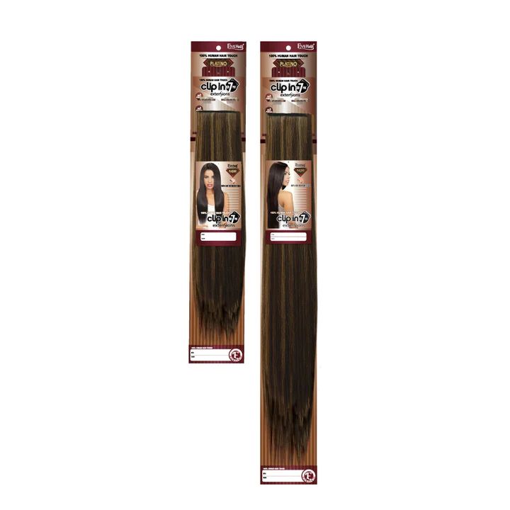 Eve Hair Platino Human Hair Touch Clip - in Extensions 22" - Pure n Tru Beauty Supply