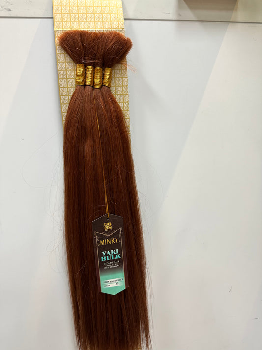 Minky Yaki Bulk Braiding 100% Human Hair