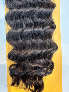 Cleopatra 100% Human Hair Remy Bulk Braiding French Deep Wave 18"