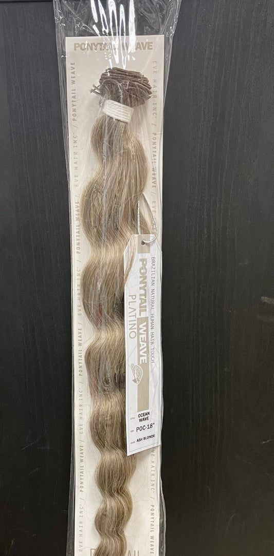 Eve Hair Ponytail Weave - Ocean Wave Platino 18" - Pure n Tru Beauty Supply