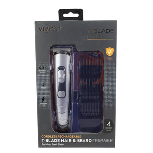 Vivitar Cordless Rechargeable T-Blade Hair and Beard Trimmer